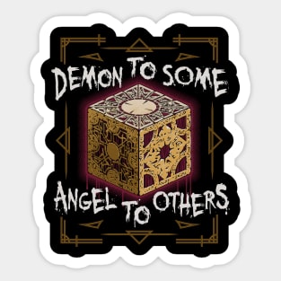 Demon to Some - Hellraiser Puzzle Box - Horror Sticker